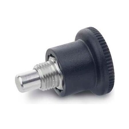 J.W. Winco Indexing Plunger Mini w/ Hidden Lock SS 4.5x12.0N Pressure M8x0.75 Thread 5x5mm Pin 8XRK7